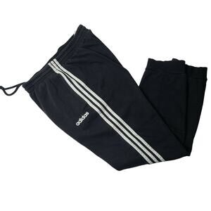 Adidas Men's Essentials Jogging Athletic Jogger Pants Black/White Size Medium